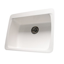 Wholesale cultured acrylic solid surface single bowl resin sink